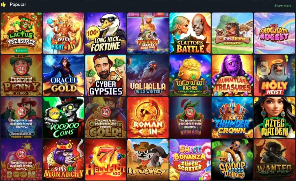 Преимущества Кактус Казино